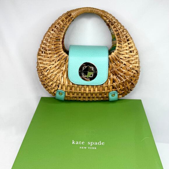 Kate Spade Santiago Plantation Wicker Mini Bag - Picture 3 of 16